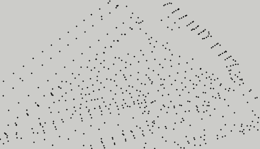 Points importés dans Sketchup